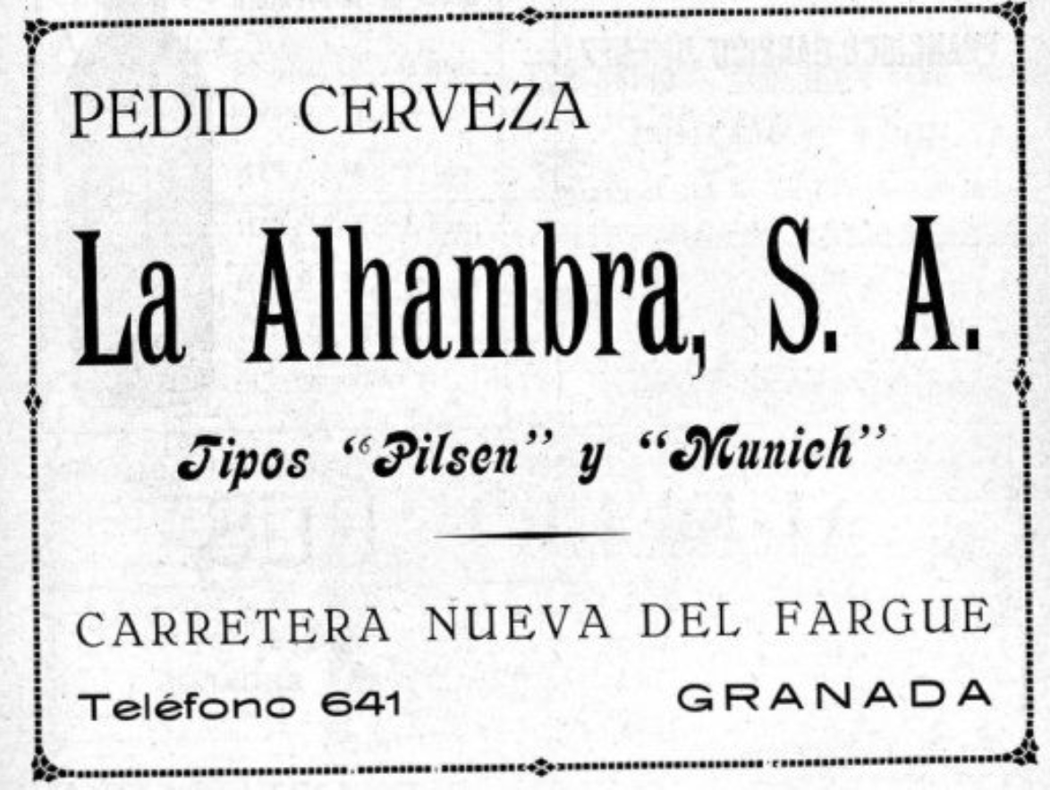 Cartel La Alhambra S.A