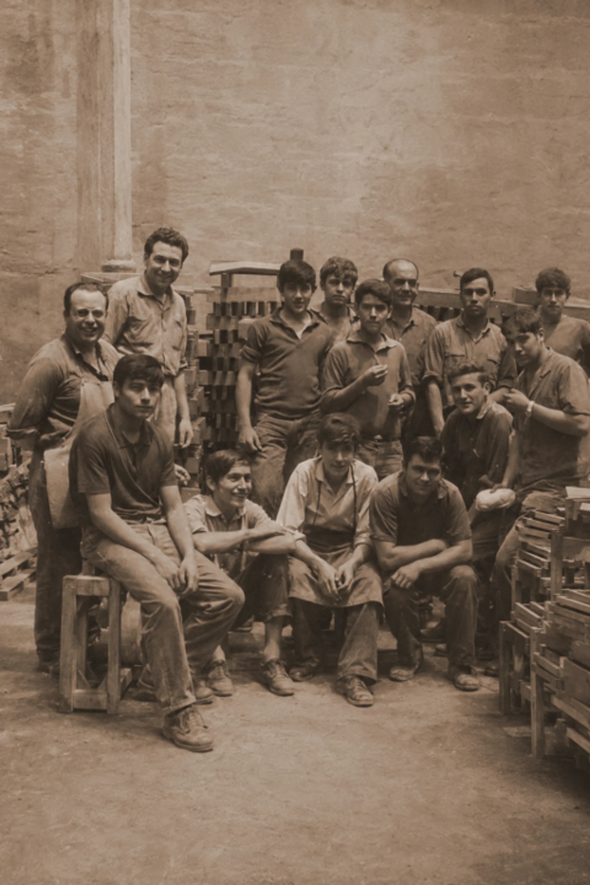Primeros artesanos.