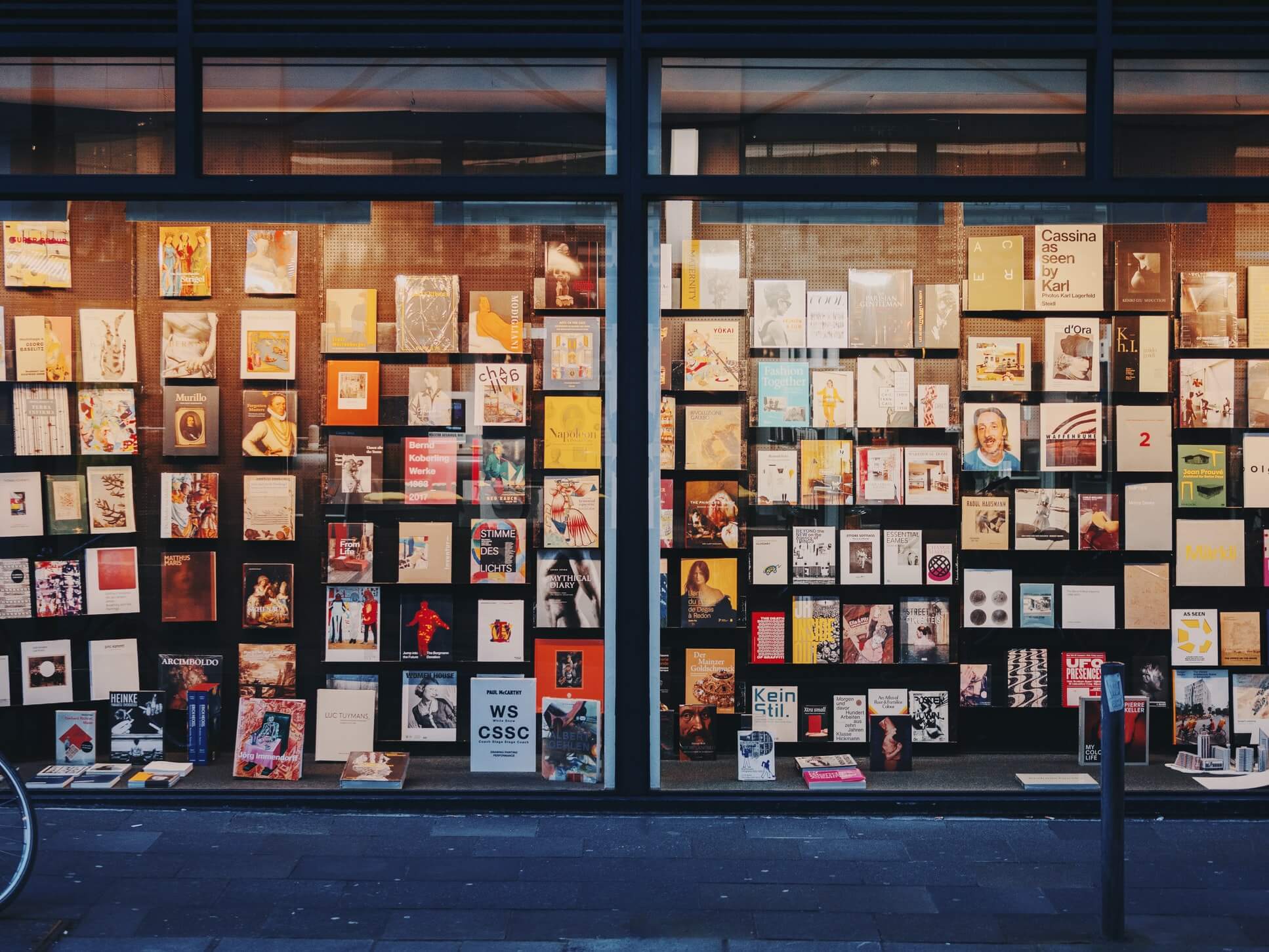 escaparate de una librería