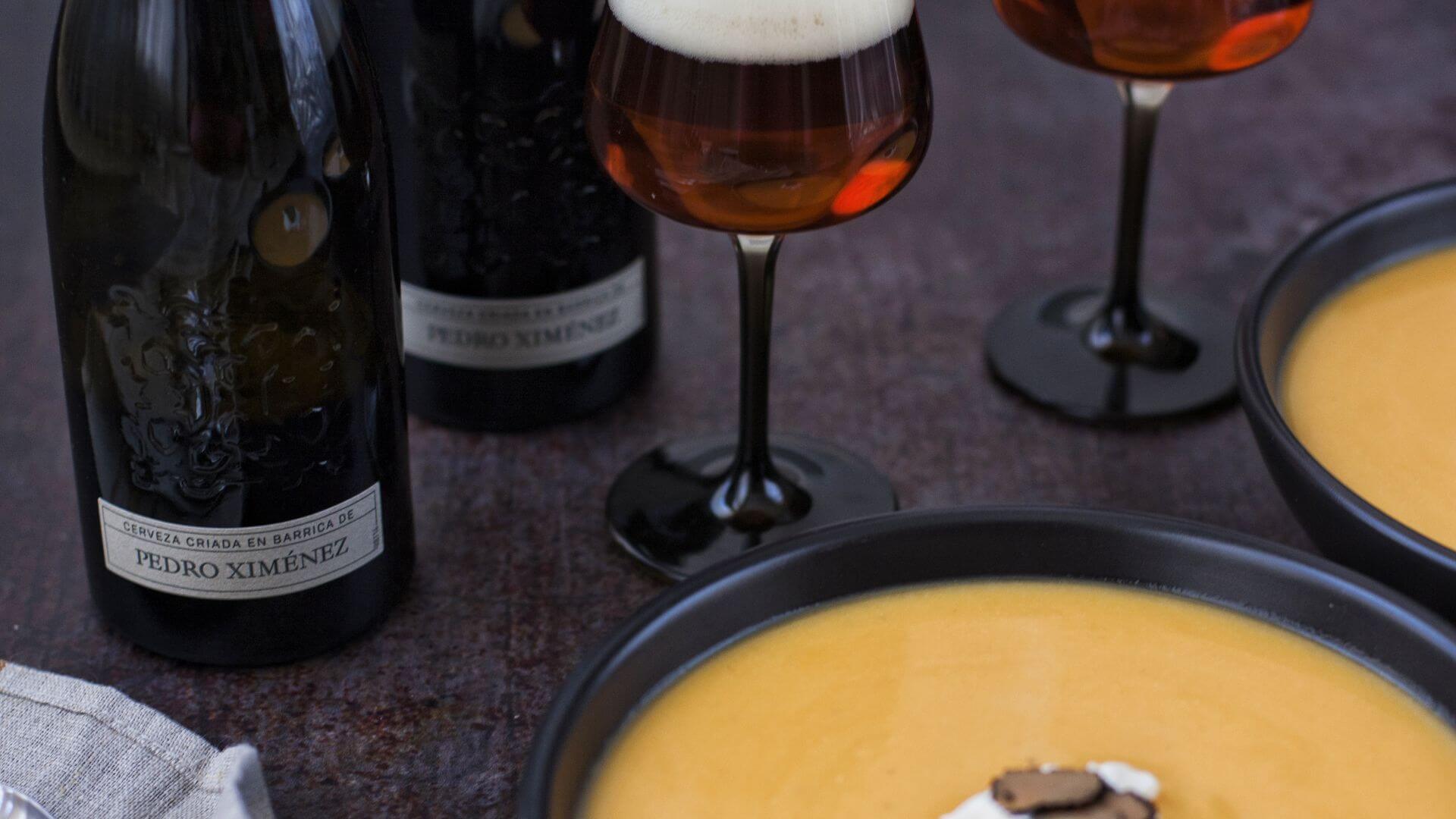 Crema de calabaza con trufa negra, receta para una cena especial