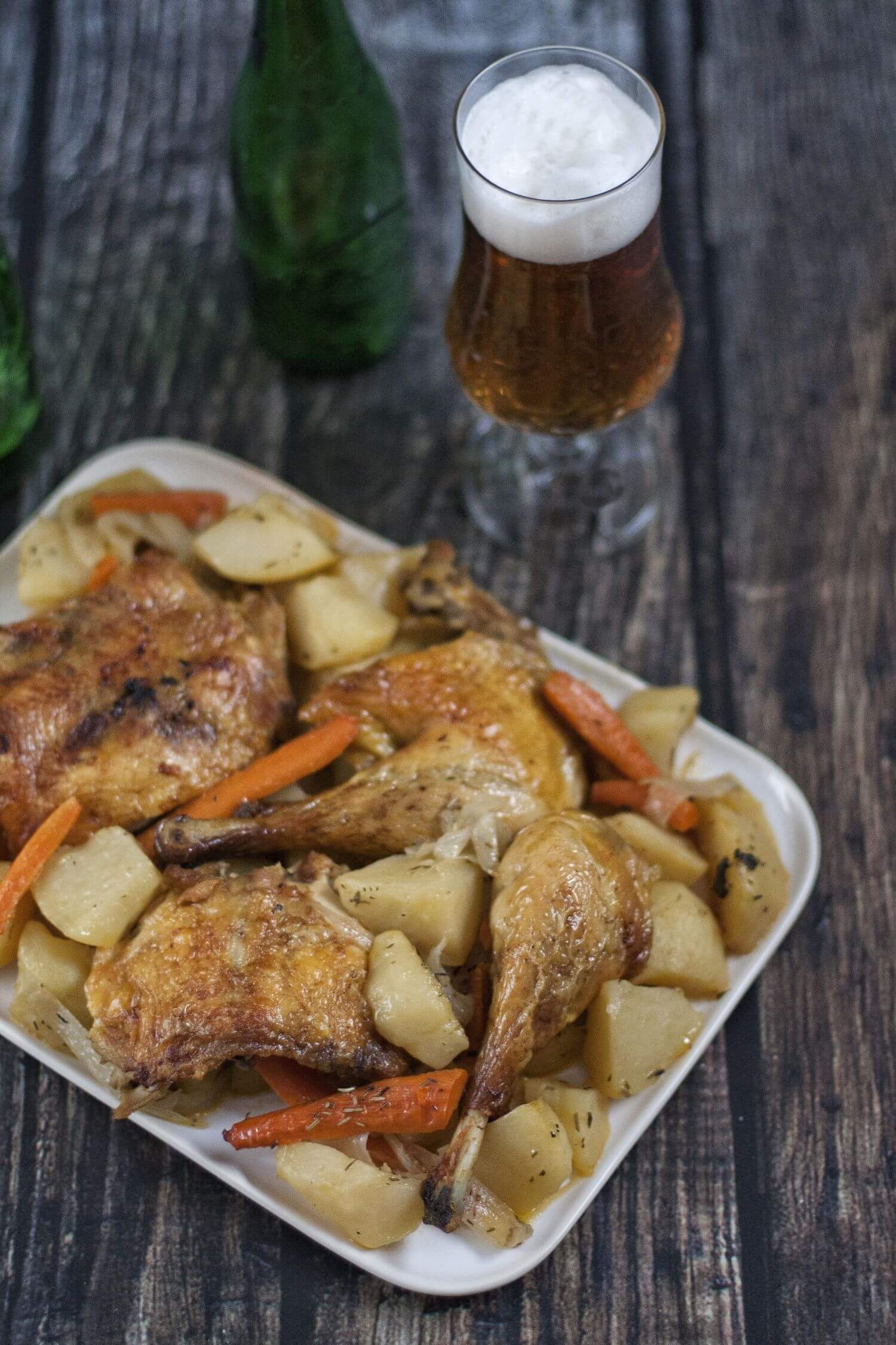 La forma más jugosa de preparar un pollo al horno