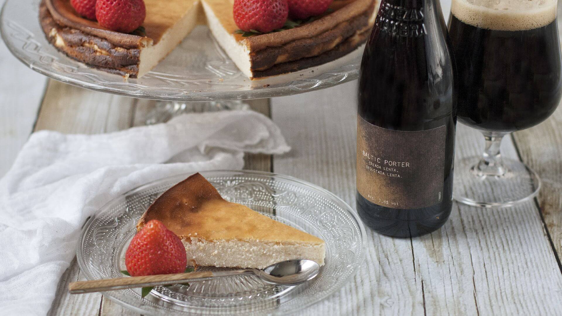 Tarta de requesón con fresas, un capricho irresistible y de alma campestre