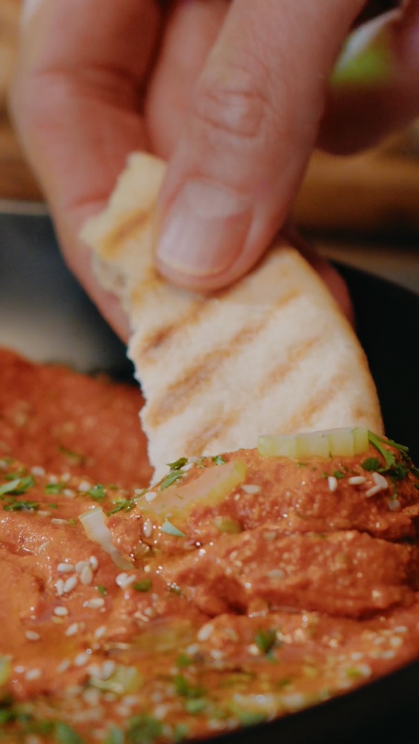 Muhammara o paté de pimientos rojos, un dip diferente y plant based