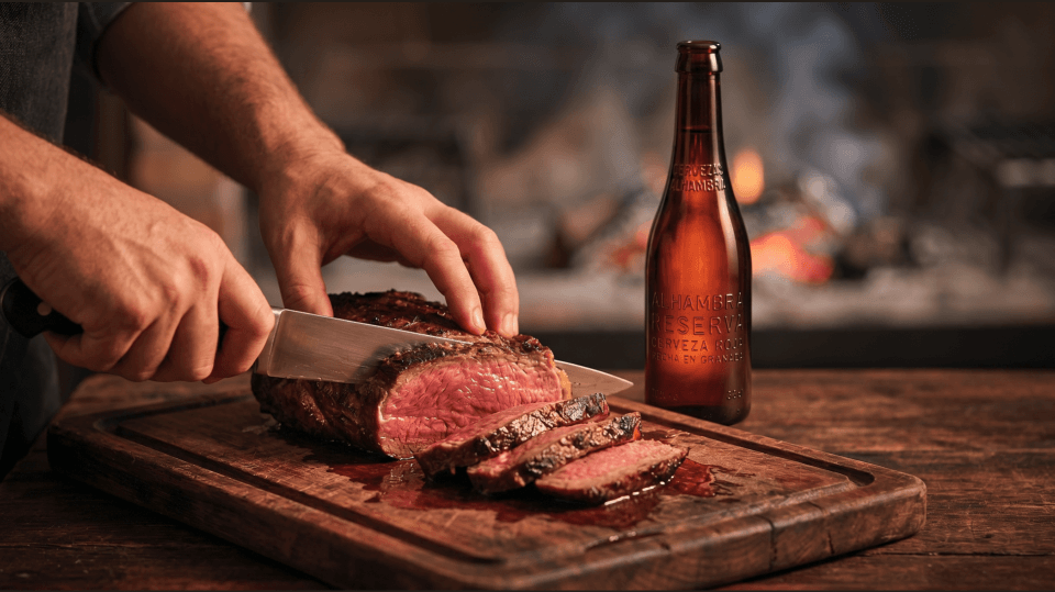 Alhambra Reserva Roja y carnes a la brasa: por qué este maridaje funciona